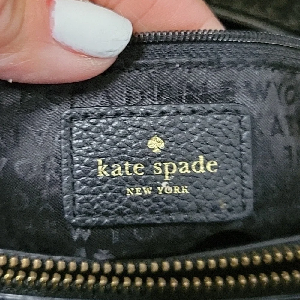 Kate Spade Black Larchmont Avenue Evangelie Satchel